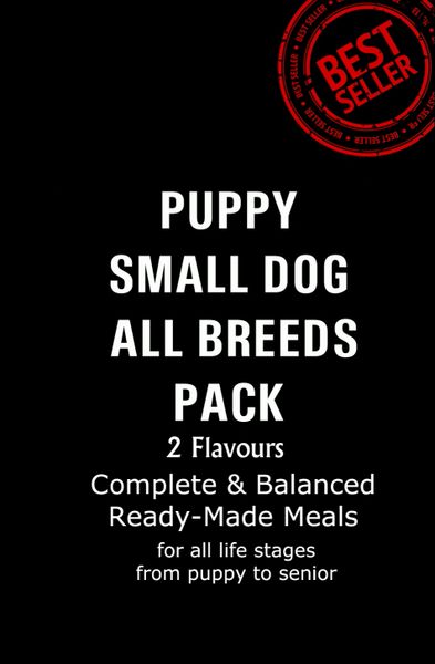 "Puppy & Small Dog Pack" 2 Flavours 12 x 500g Packs
