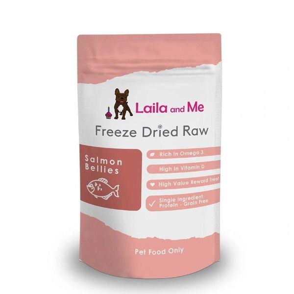 Laila & Me Raw Freeze Dried Salmon Bellies - 140g