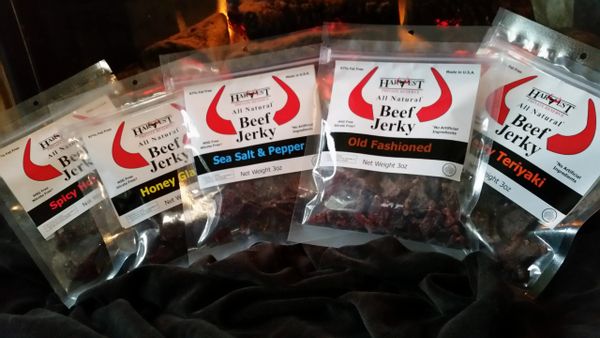 5 Variety Pack 3oz Harvest Private Reserve Beef Jerky