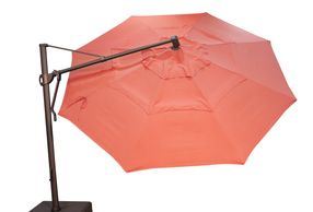 BEST-OUTDOOR-FURNITURE-orange cantilever octagon patio-umbrella