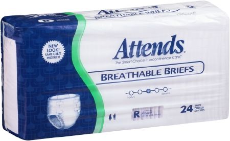 Attends Breathable Briefs HEAVY ABSORBENT(Diapers)-Regular 72ct.