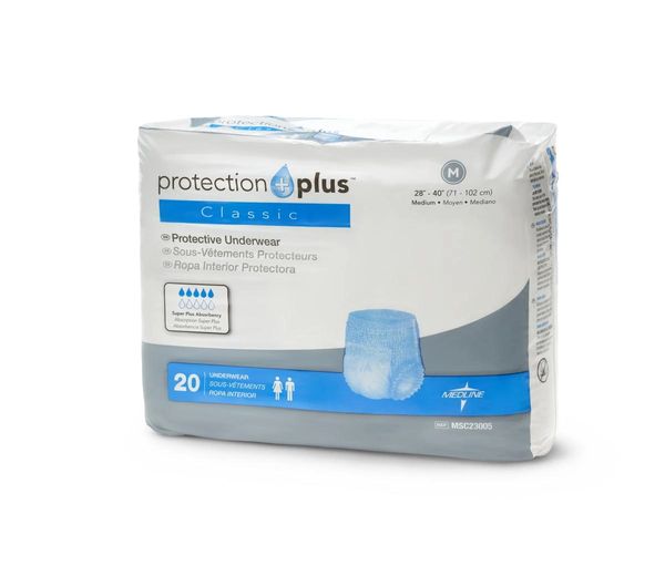 Protection Plus Classic Protective MEDIUM Underwear 80/CS