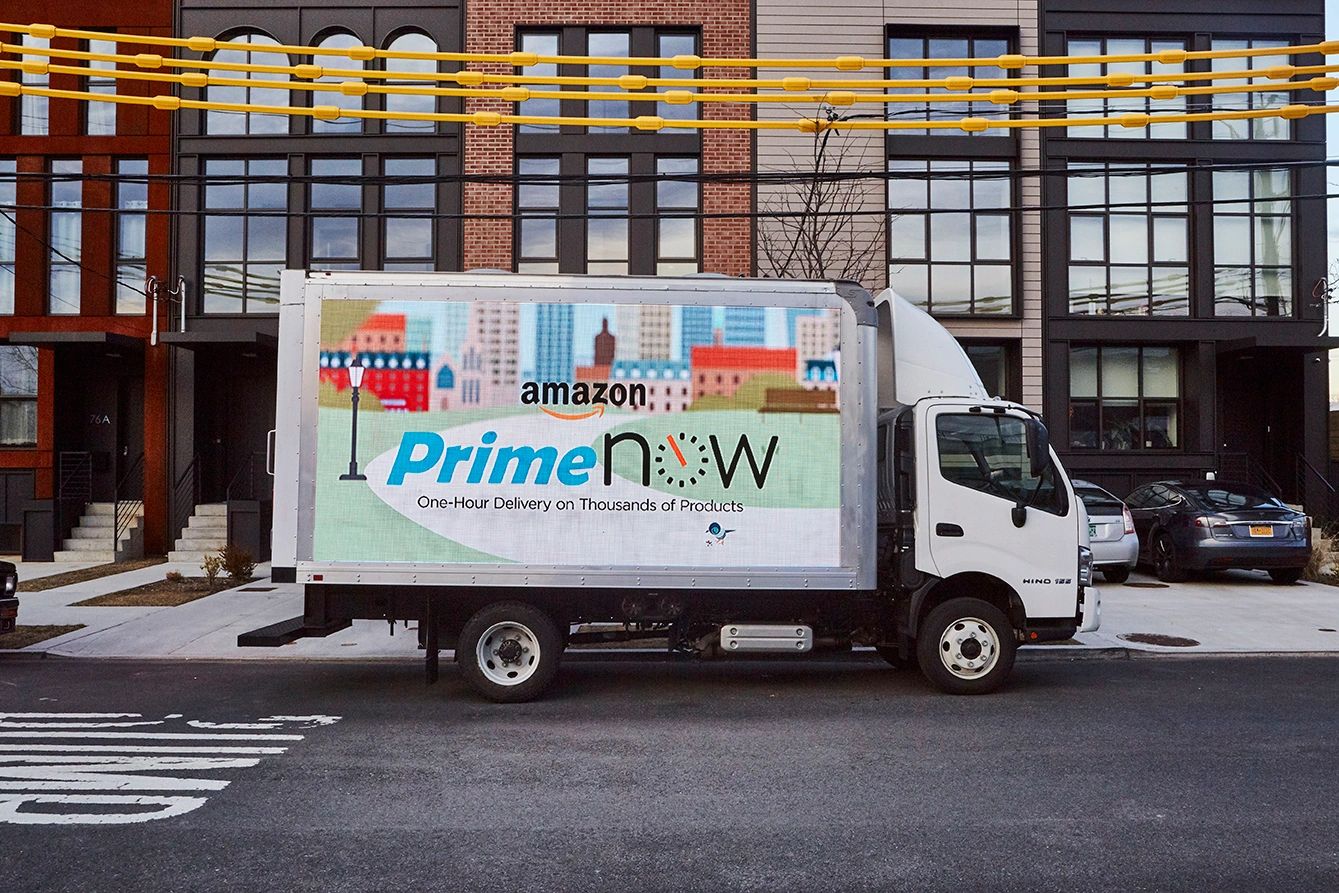 Digital/LED mobile billboard truck Amazon Campaign
