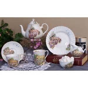 Sold out - Heirloom Collection - English Cottage Tea Set, Fine Bone China