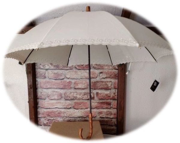 Fox Umbrellas - Ladies Ivory Parasol