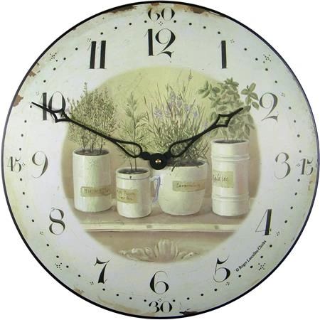 Brookpace Lascelles Clock - Herb Pots