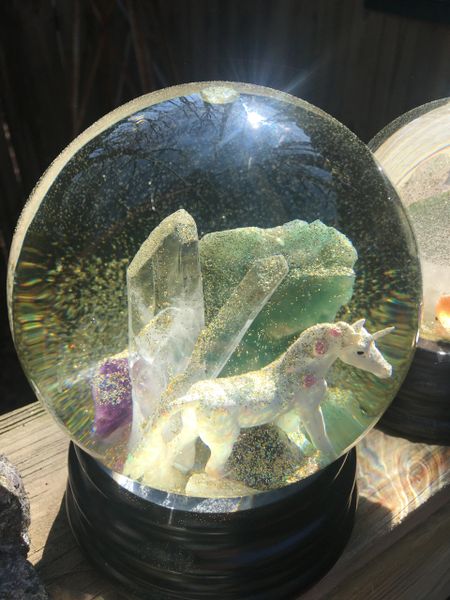 Unicorn Crystal Globe