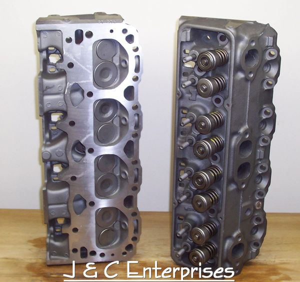 350 CHEVY 882 76 CC CYLINDER HEADS 1986 & OLDER 1.94 INTAKE VALVES NEW ...