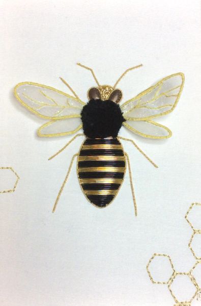 The Bee - Goldwork and Stumpwork Kit