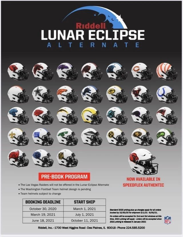 Riddell Lunar Eclipse Speed Rep Helmet