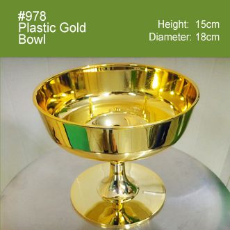 Chrome Gold Metal Compote 978