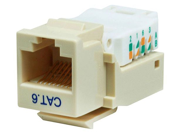 Cat6 RJ-45 Toolless Keystone - White | Computers, Cables and More