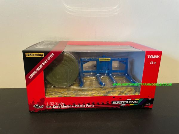 BRITAINS 43265 1:32 SCALE FLEMING DOUBLE BALE LIFTER