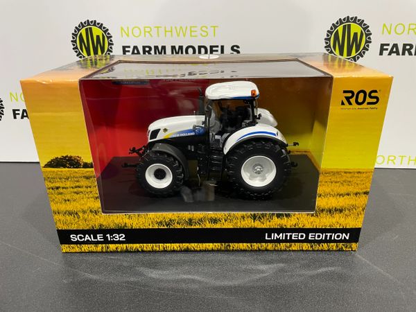 ROS 1:32 SCALE NEW HOLLAND T7050 "VATICAN" WHITE LIMITED EDITION