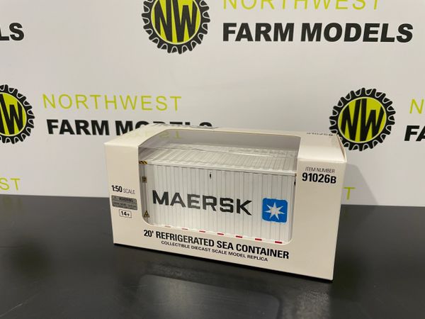 DIECAST MASTERS 1:50 SCALE 20FT SHIPPING CONTAINER (MAERSK)