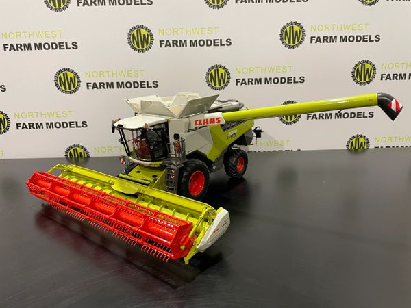 MARGE MODELS 1:32 SCALE CLAAS LEXION 6800 COMBINE HARVESTER WITH HEADER AND TRAILER