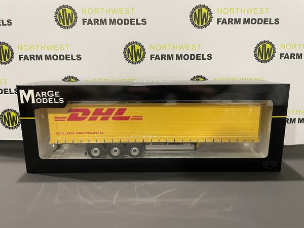 MARGE MODELS 1:32 SCALE PACTON CURTAINSIDE TRAILER - DHL