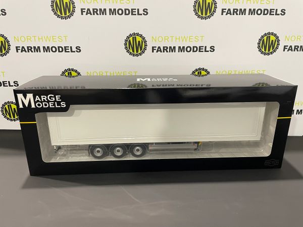 MARGE MODELS 1:32 SCALE PACTON BOX TRAILER - WHITE