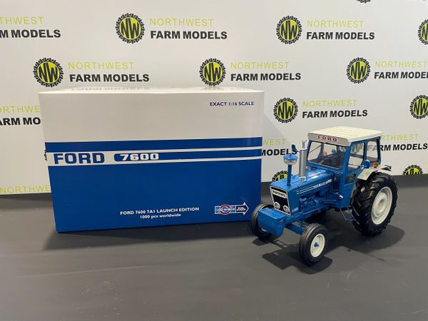 UNIVERSAL HOBBIES 6374 1:16 SCALE FORD 7600 1975 "LAUNCH EDITION"