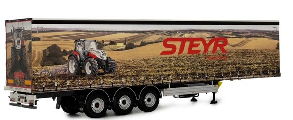 MARGE MODELS 1:32 SCALE PACTON CURTAIN SIDE TRAILER - STEYR DESIGH 2022