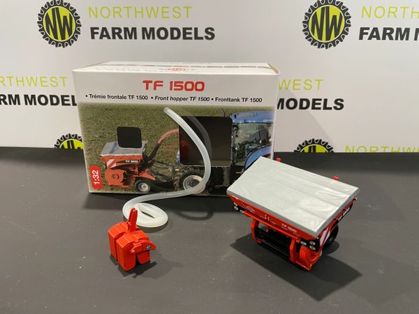 REPLICAGRI 1:32 SCALE KUHN TF1500 FRONT MOUNTED HOPPER WITH PIPE AND FRONT WEIGHT