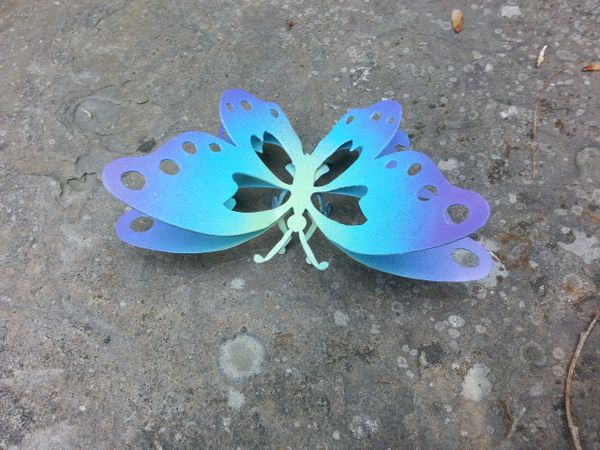 Willow's Double Wing Butterfly in Blues