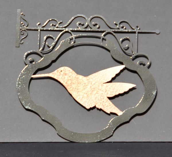 Hummingbird with Scroll Work