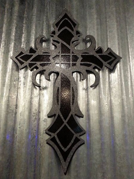 Black and Grey Cross