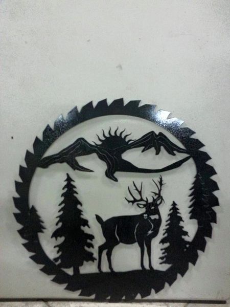 Deer in Saw Blade