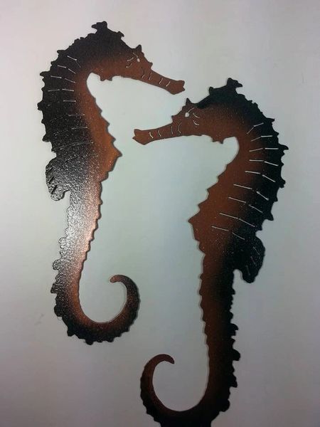 Seahorses in Copper and Browns