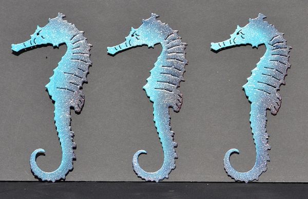 Beautiful Blue Seahorses