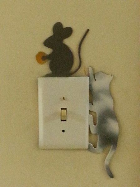 Cat and Mouse Light Switch Cover