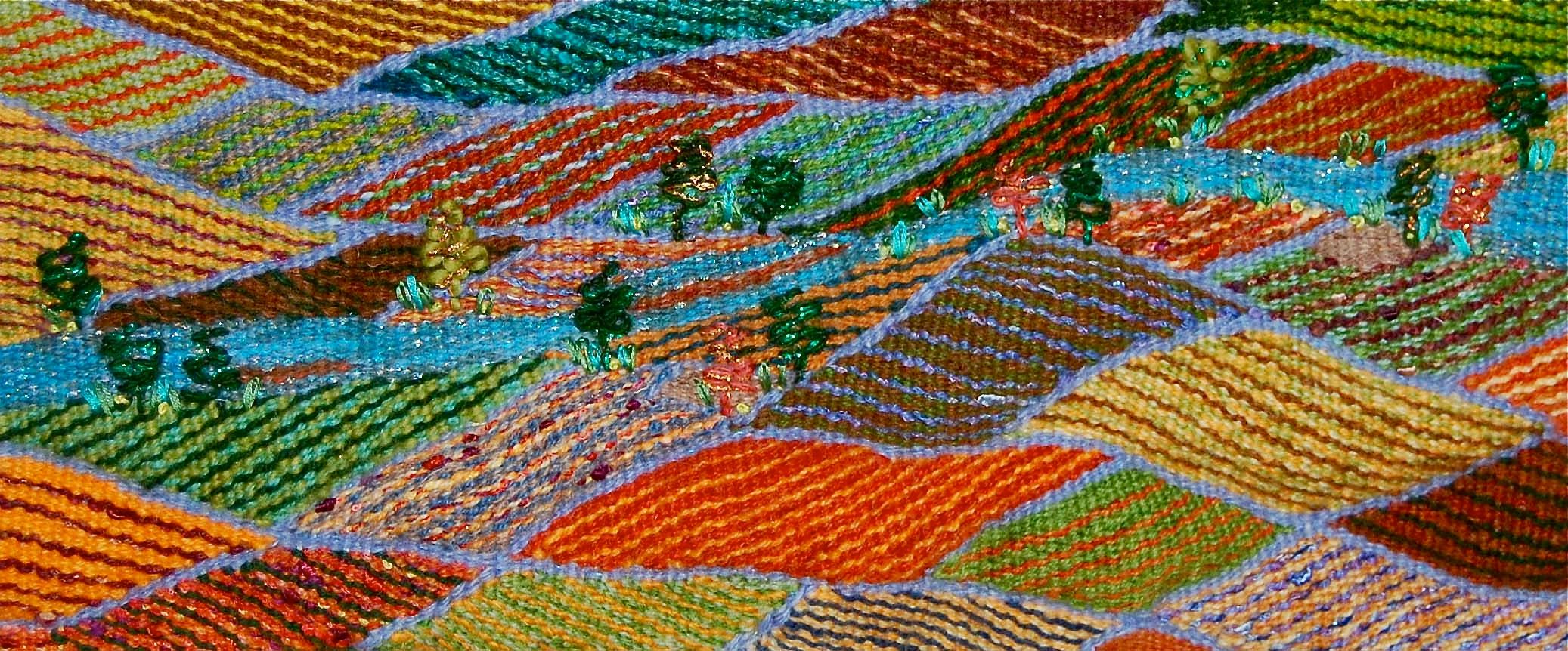 FARMLAND - sold
12" x 18"
Wool, Cotton