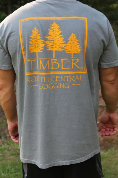 Comfort Colors Brand T-Shirt w/ Timber Logo and Company Name (Minimum Order of T-Shirts) | Clothing Co
