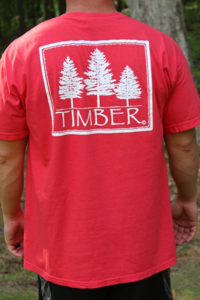 Comfort Colors Brand Papricka Timber T Shirt W White Logo