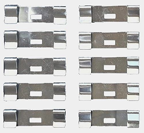 VERTICAL BLIND Vane Saver REPAIR CLIPS - Flat Style (10-Pack) - Unpainted