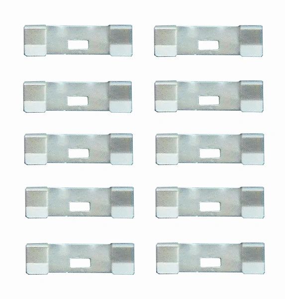 10 Pack VERTICAL BLIND Vane Saver UNPAINTED Zinc CURVED REPAIR CLIPS ~ Fixes Broken Holes