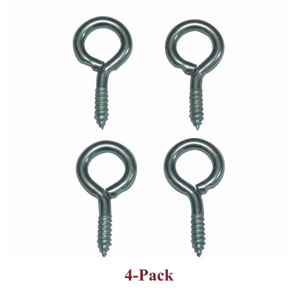 5/8" SCREW EYE CORD GUIDES for Roman Shades, Opera Topper & Austrian Shades (4-Pack)