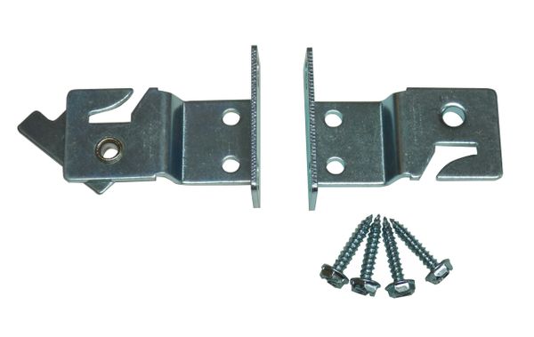 LOCKING Universal Mount BRACKETS for Roller Window Shades with a METAL ROLLER (1-Pair)