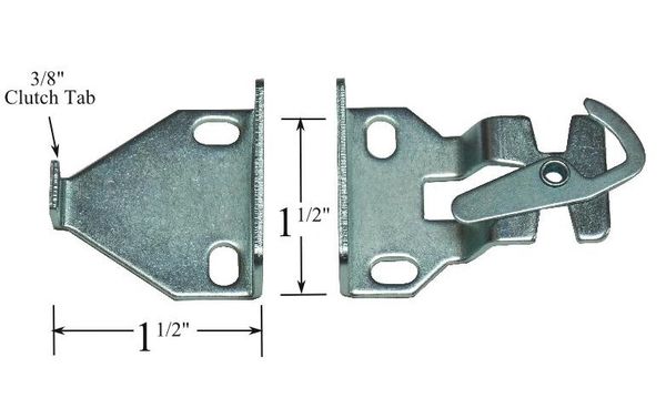 Clutch Roller Shade Brackets Shade Doctor of Maine 3/8" Tab 