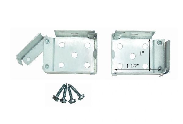 ALL METAL Swing Gate MICRO or MINI BLIND End Brackets for 1 1/2" X 1" Headrails