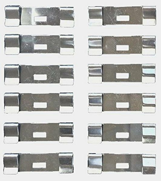 The Original SHADE DOCTOR Vertical Blind ZINC FLAT Vane Saver REPAIR CLIPS 12-pk