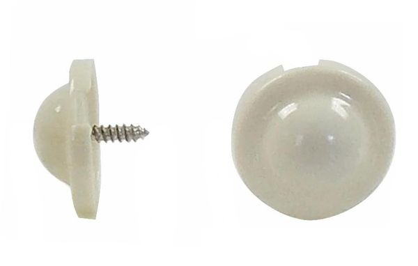 HIGBEE Screw BUTTONS for Roller Window Shades (Cream)