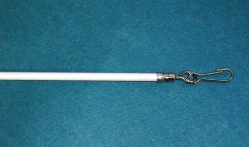 39 Vinyl Coated Steel Drapery Baton Wand With Stainless Steel