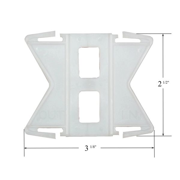 Kirsch 2 1/2" CONTINENTAL II Flat Valance Rod FLEXIBLE CORNER & BAY