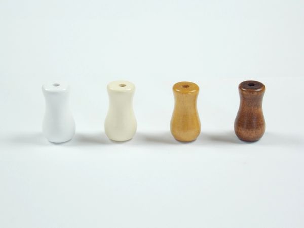 1 1/4" WOOD CORD TASSEL for Horizontal Blinds & Shades - Vase Shape (2-Pack)