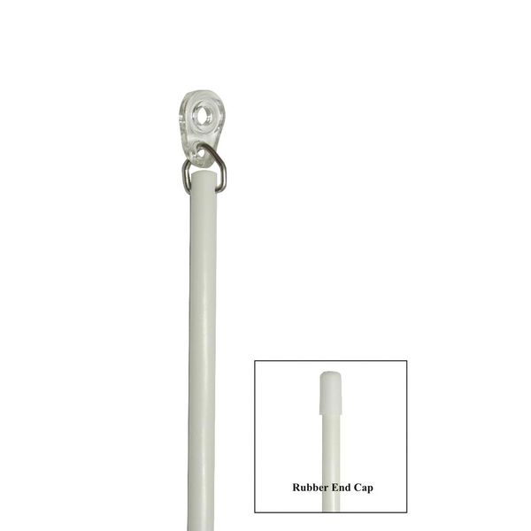 FIBERGLASS DRAPERY BATON Wand with Plastic Adapter - Our STRONGEST Baton