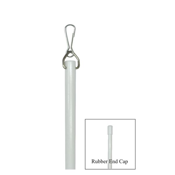 FIBERGLASS DRAPERY BATON Wand with Stainless Steel Snap Hook - Our STRONGEST Baton