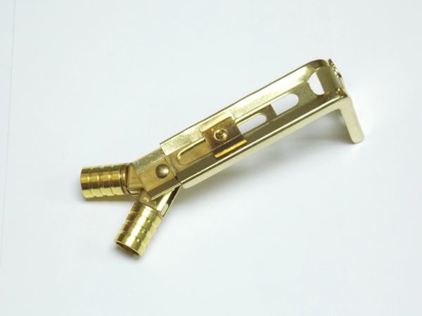 3/8" Brass Rodding ADJUSTABLE SWIVEL BRACKET for Bay and Corner Windows