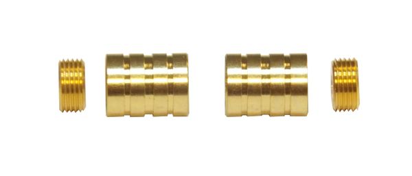 Inside Mount HIDDEN Socket Brass Plated BRACKETS for 3/8" Rodding (1-Pair)